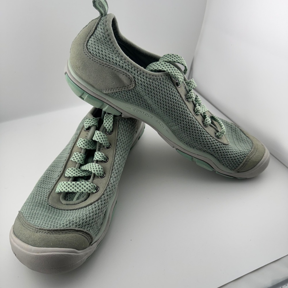 KEEN Lorelai Mesh Sneakers Women 9.5 Green Low Top Walking Shoes 1020372 - Picture 12 of 13